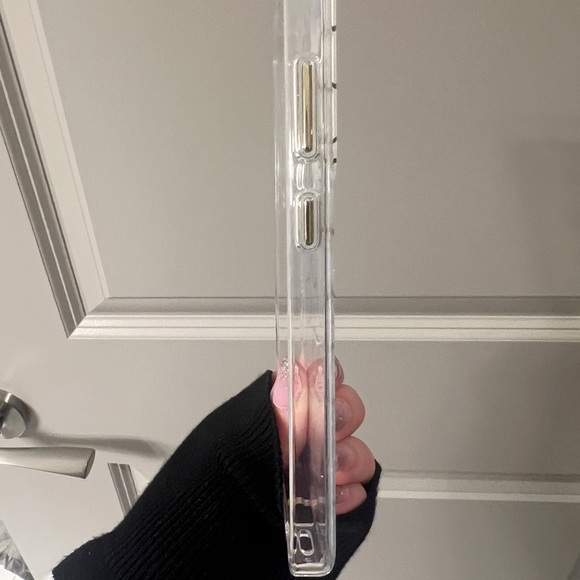 Case-Mate Floral Gems Clear Case For Samsung Galaxy S24 | Gold & Silver Design - Picture 4 of 5